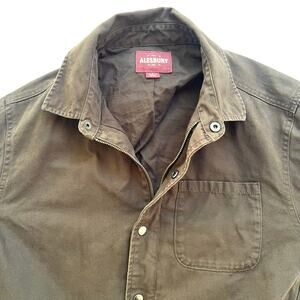 Alesbury Olive Brown Cotton Canvas Workwear Jacket Size L